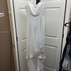 White prom dress